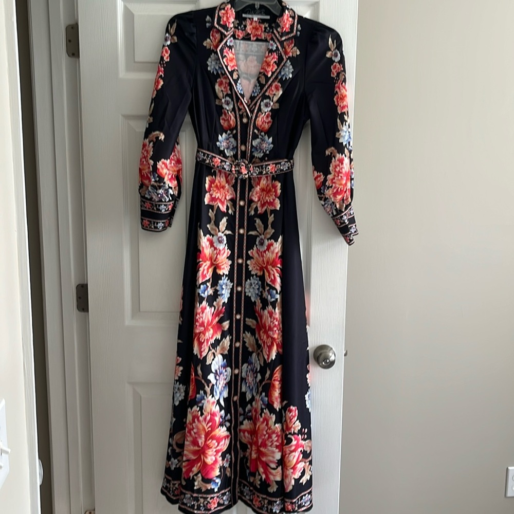 Dalia MacPhee full button down dress